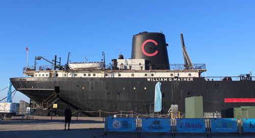 William G. Mather ship in Cleveland